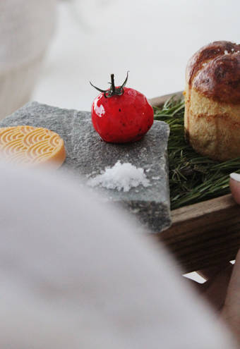 Koukoumi Vegan Hotel restaurant dish